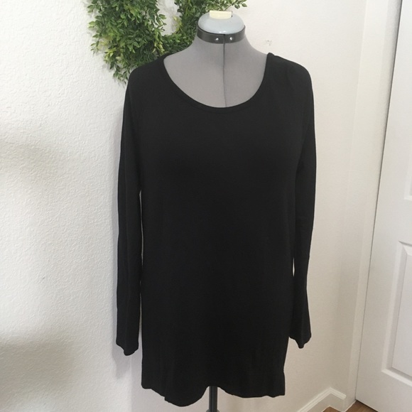 black sweatshirt tunic